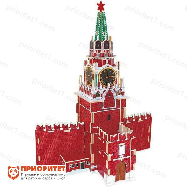 Деревянный 3D пазл «Кремль. Спасская башня»