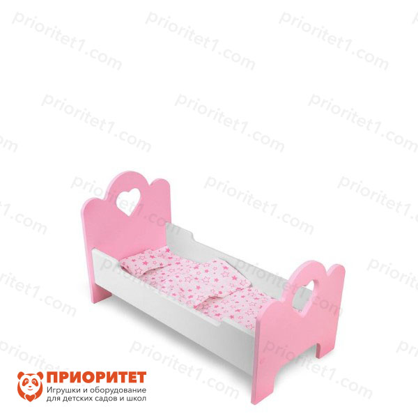 Кроватка для кукол «Сердечко»