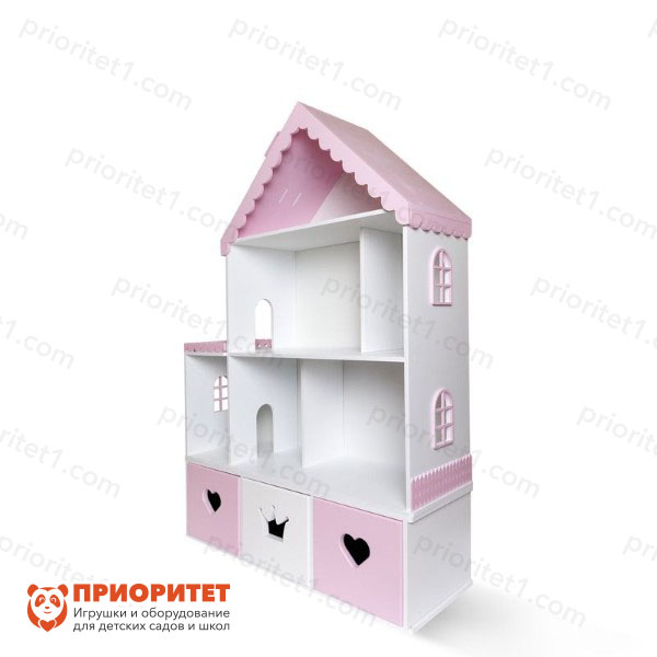 Кукольный домик «Стефания» бело-розовый