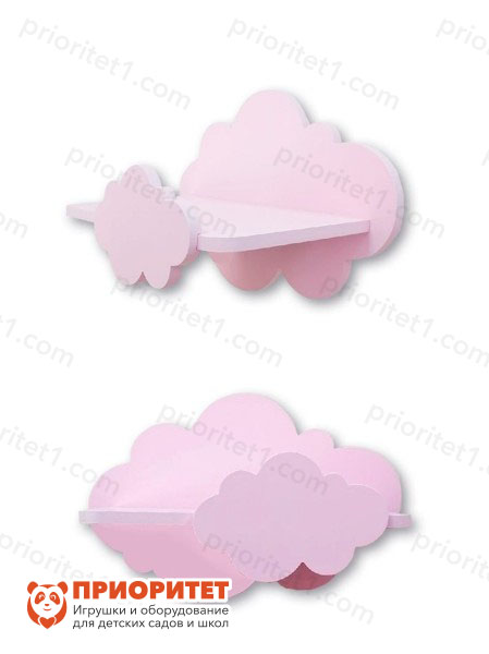 Полочка-облако розовая