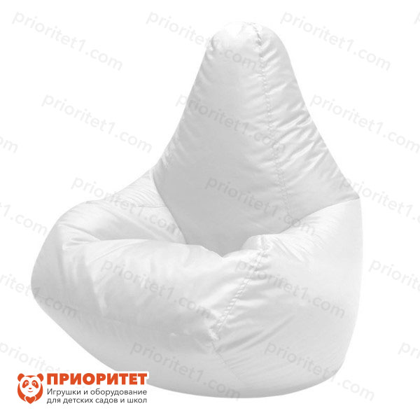 Кресло-мешок «Груша» (полиэстер, белый)