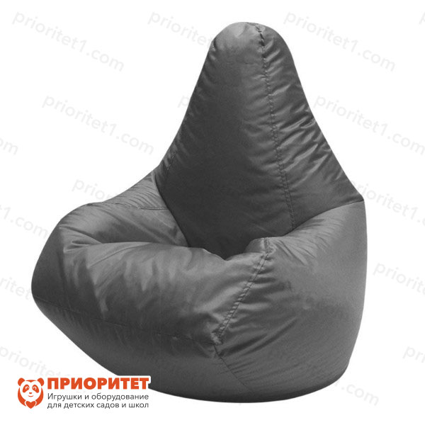 Кресло-мешок «Груша» (полиэстер, серый)