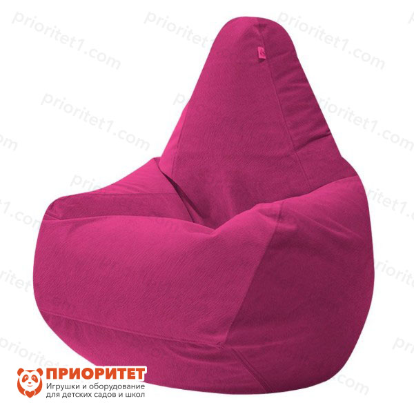 Кресло-мешок «Груша» (велюр, розовый)