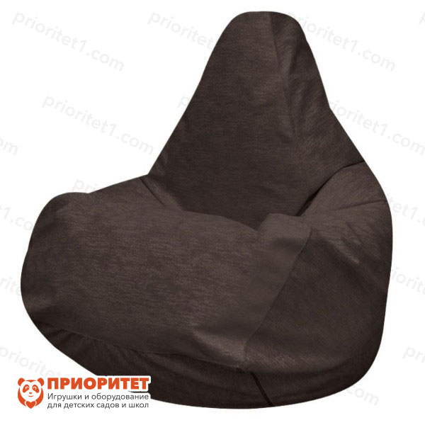 Кресло-мешок «Груша» (микровелюр, коричневый)