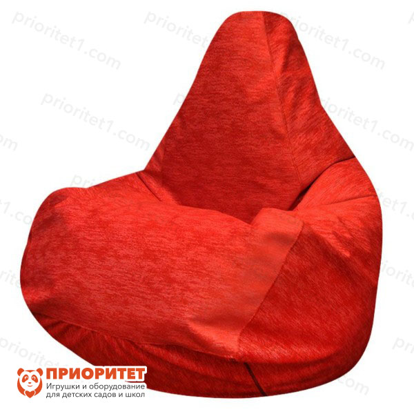 Кресло-мешок «Груша» (микровелюр, красный)