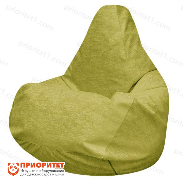 Кресло-мешок «Груша» (микровелюр, оливковый)