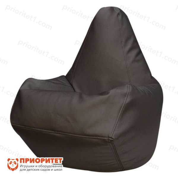 Кресло-мешок «Груша» (экокожа, серый)