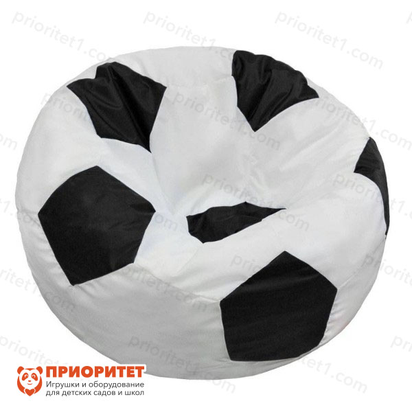 Кресло-мешок «Мяч» (полиэстер, бело-черный)