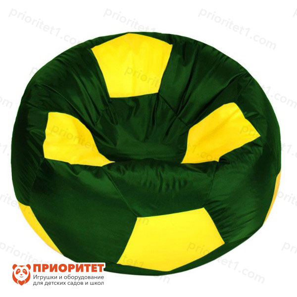 Кресло-мешок «Мяч» (полиэстер, зелено-желтый)