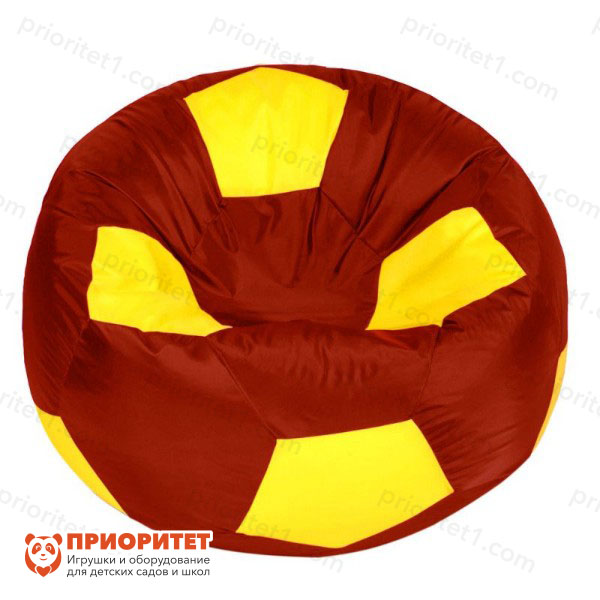 Кресло-мешок «Мяч» (полиэстер, красно-желтый)