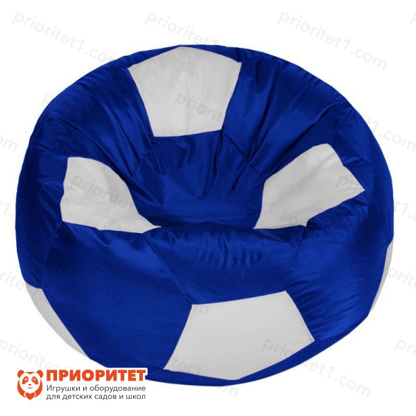 Кресло-мешок «Мяч» (полиэстер, сине-белый)