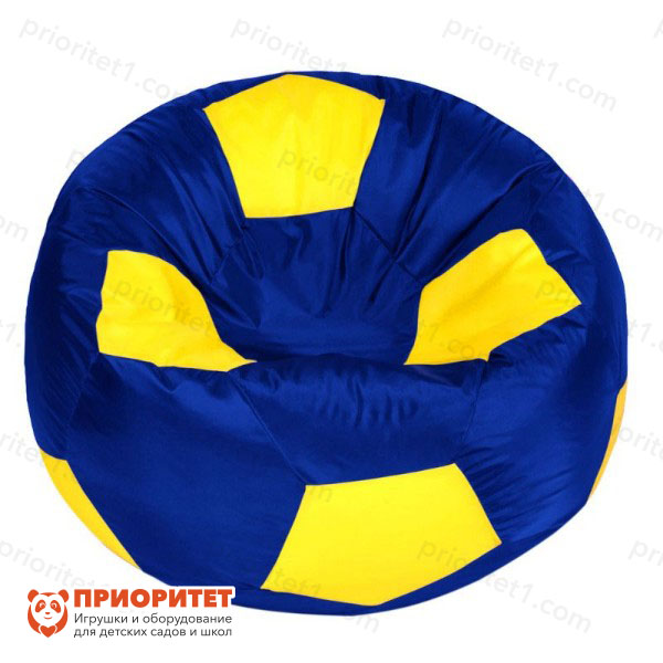 Кресло-мешок «Мяч» (полиэстер, сине-желтый)