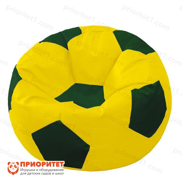 Кресло-мешок «Мяч» (экокожа, желто-зеленый)