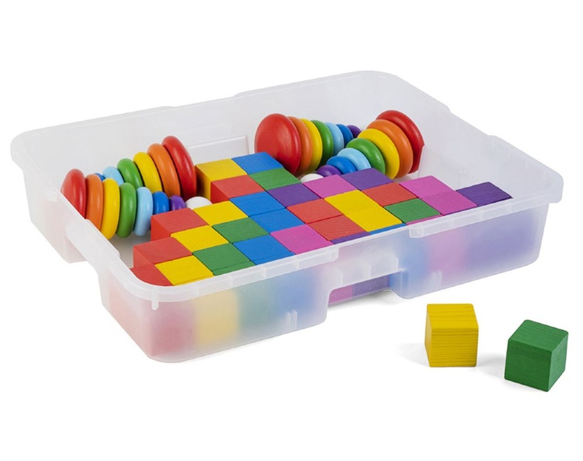 набор дидактических кубиков и пирамидок для детей